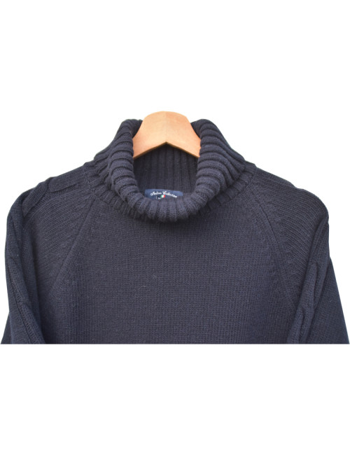 Pull col Roulé 80% laine