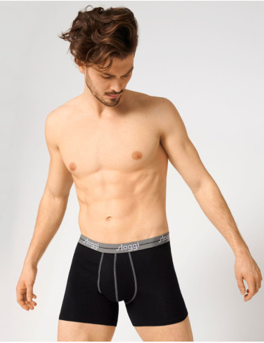 Boxer noir coton start Sloggi