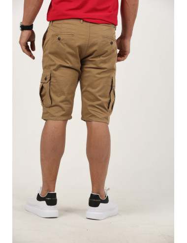 short à poche camel