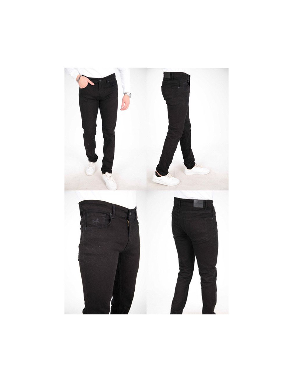 Jean noir stretch pour homme