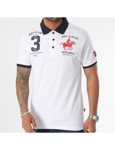 Polo homme à manches courtes coton maille piqué