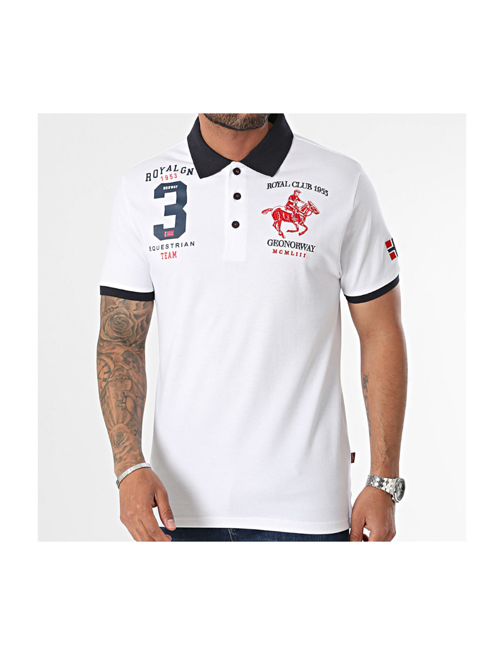 Polo coton piqué homme sale