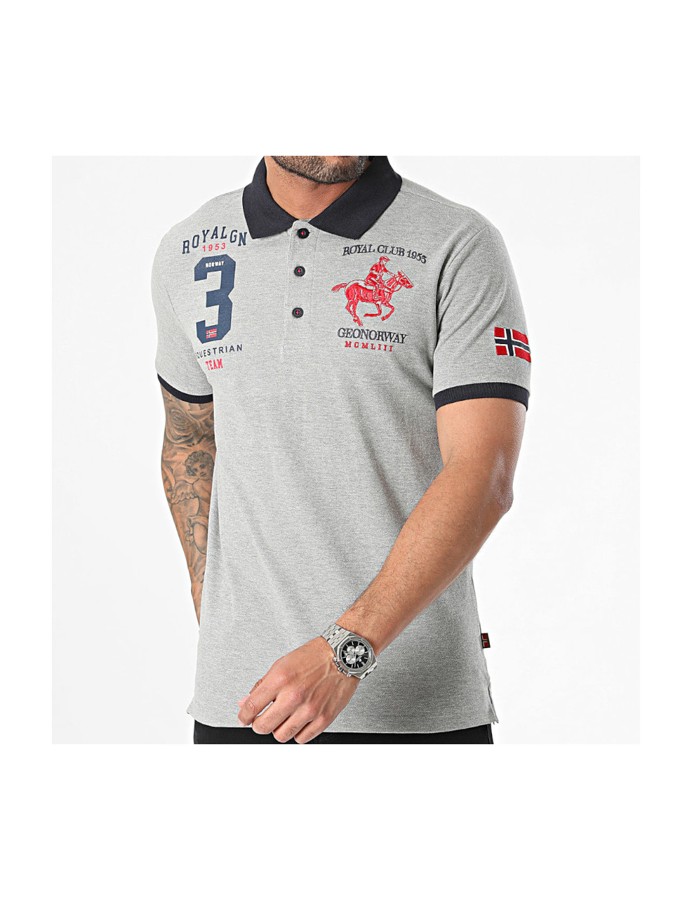 Polo manches courtes - Coton maille piqué - Homme - Geographical-norway