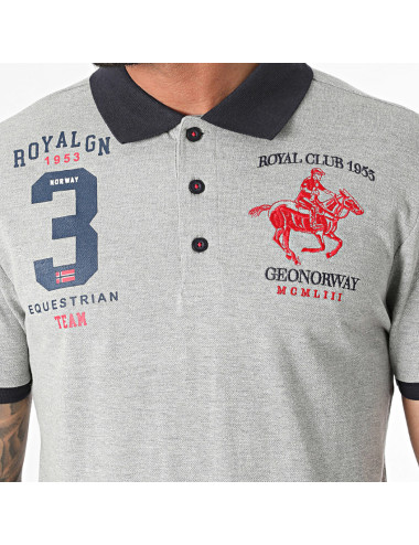 Polo Rugby homme gris