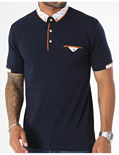 Polo manches courtes navy