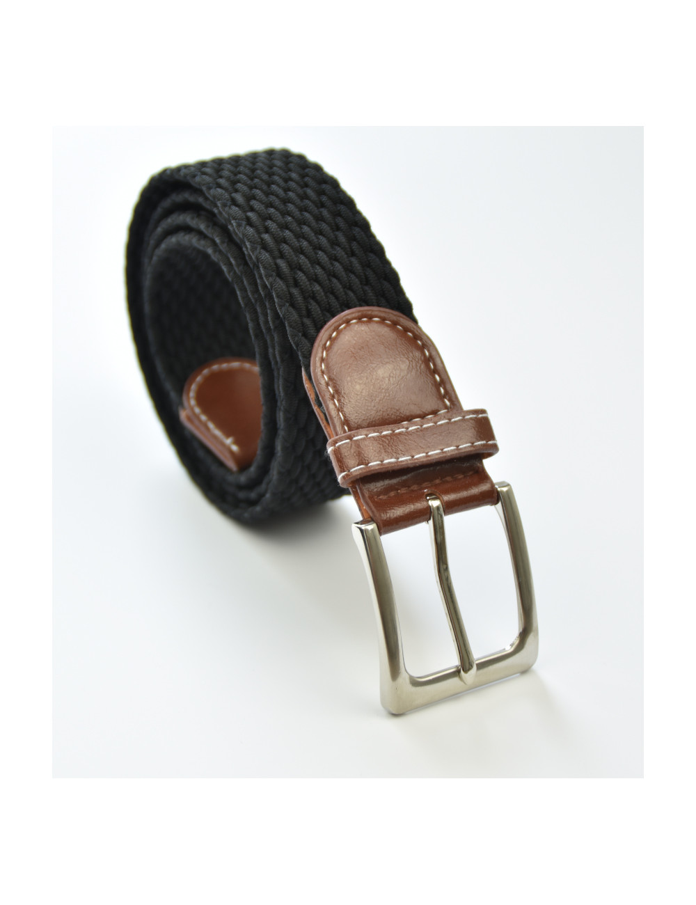 Ceinture élastique noir - Grande taille