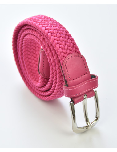 Ceinture élastique - Femme - Grande taille - Rose