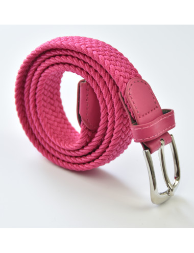 Ceinture élastique - Pas chère - Femme - Grande taille - Rose