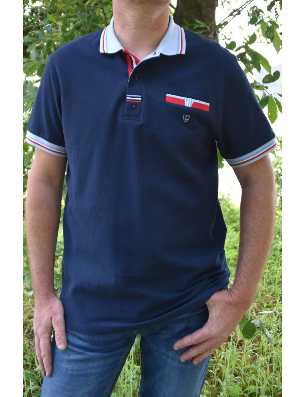 Polo homme grande taille - Manches courtes - Coton - Win's Yachting Club