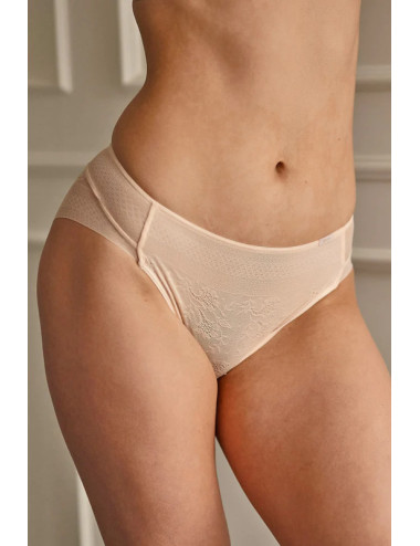 Culotte en dentelle invisible rose MIDI