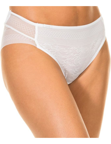 Culotte en dentelle invisible blanc MIDI