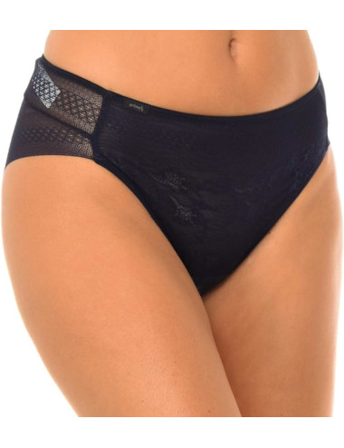 Culotte en dentelle invisible marine MIDI