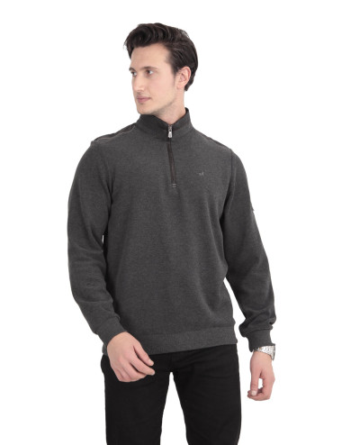 Pull homme Anthracite en coton Stil Park