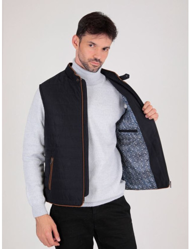 Blouson sans manches avec poche intérieur