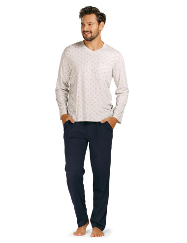 Pyjama Jogging - Manches longues - Pantalon - Modal - Col V - Homme - COMTE