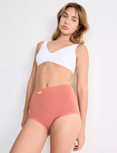 culotte coton - saumon - femme - taille 42 - sloggi