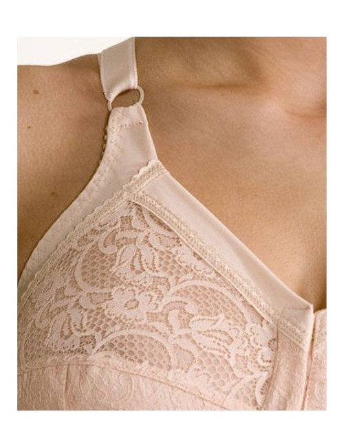 Soutien-gorge demi bustier ouvert devant chair 4006